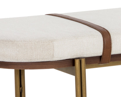 Sunpan - Zenn Elaine Bench - Polo Club Muslin - 108688 view 4