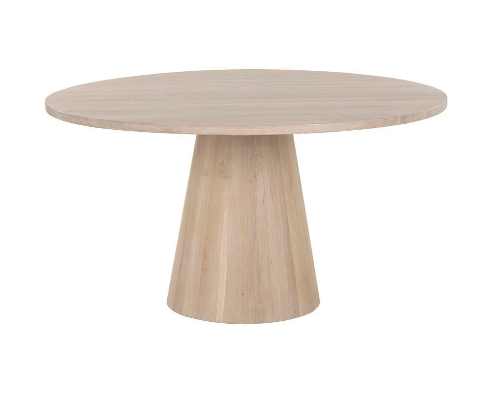 Sunpan - Elina Dining Table Round - Light Oak - 54in - 111022 veiw 2