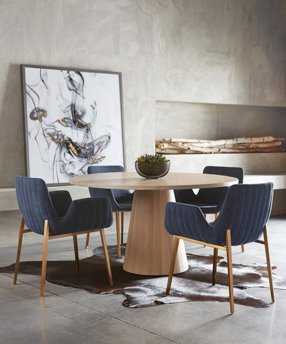 Sunpan - Elina Dining Table Round - Light Oak - 54in - 111022 view 6