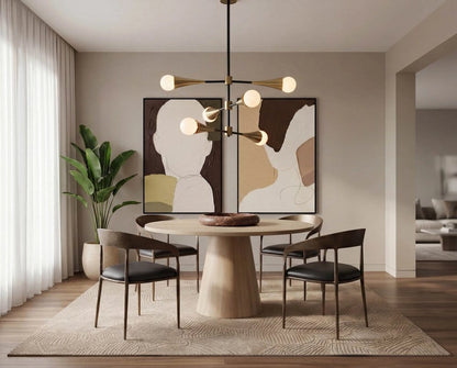 Sunpan - Elina Dining Table Round - Light Oak - 54in - 111022 view 5