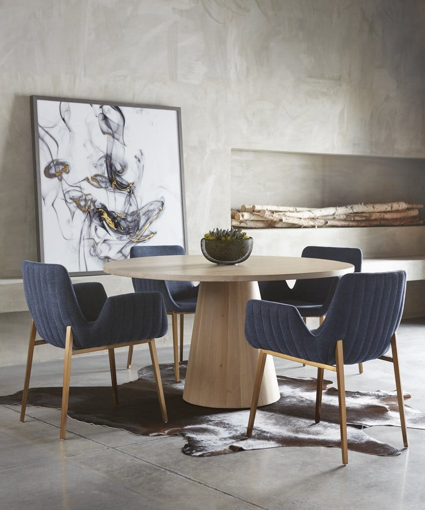 Sunpan - Elina Dining Table Round - Light Oak - 54in - 111022 view 10