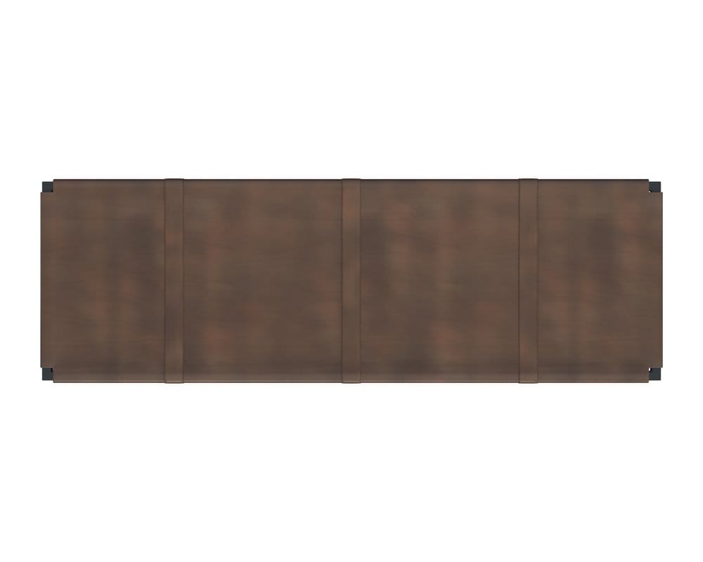 Sunpan - Elon Bench - Vintage Cognac Leather - 106358_CLOSEOUT view 3