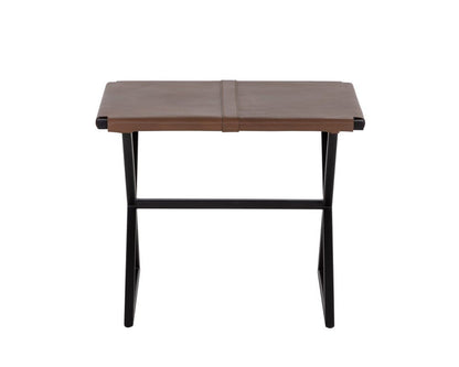 Sunpan - Elon Stool - Vintage Cognac Leather - 109164_CLOSEOUT view 2