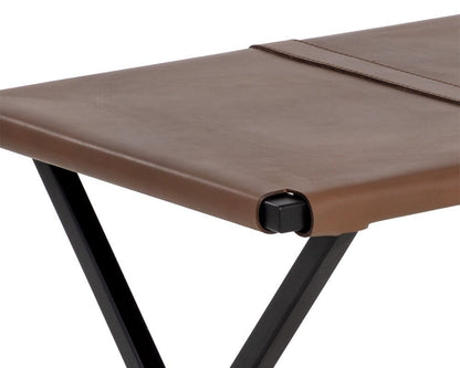 Sunpan - Elon Stool - Vintage Cognac Leather - 109164_CLOSEOUT view 4