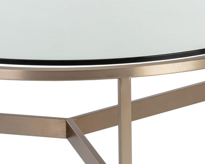 Sunpan - Ikon Flato Coffee Table - Antique Brass - 109185 view 5