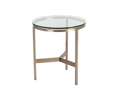 Sunpan - Ikon Flato End Table - Antique Brass - 109191 veiw 2