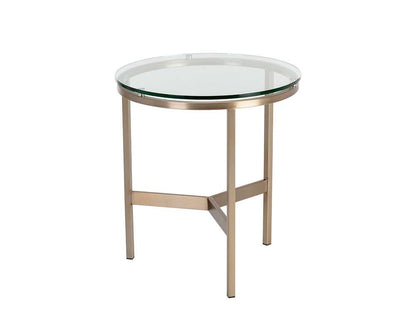 Sunpan - Ikon Flato End Table - Antique Brass - 109191 veiw 3
