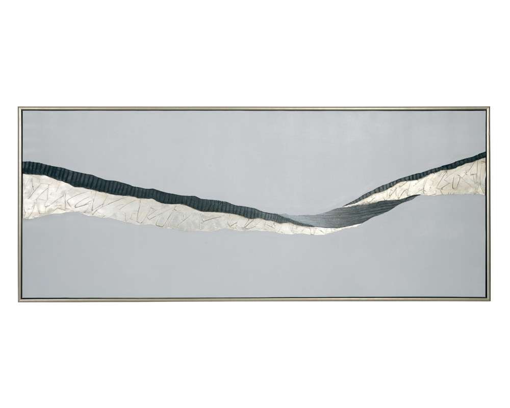 Sunpan - Frequency - 72in X 30in - Silver Floater Frame - A0183 veiw 1
