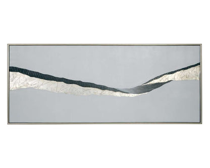 Sunpan - Frequency - 72in X 30in - Silver Floater Frame - A0183 veiw 1