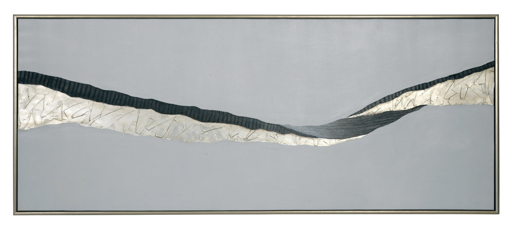Sunpan - Frequency - 72in X 30in - Silver Floater Frame - A0183 view 4