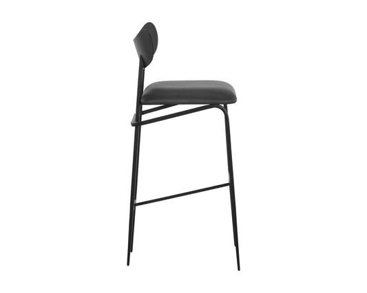 Sunpan - Gibbons Barstool - Black - Bravo Portabella - 107063_CLOSEOUT view 2
