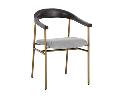 Sunpan - Zenn Giorgio Dining Armchair - Polo Club Stone - 108692_CLOSEOUT veiw 1