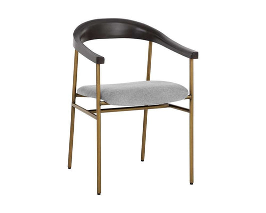 Sunpan - Zenn Giorgio Dining Armchair - Polo Club Stone - 108692_CLOSEOUT veiw 1