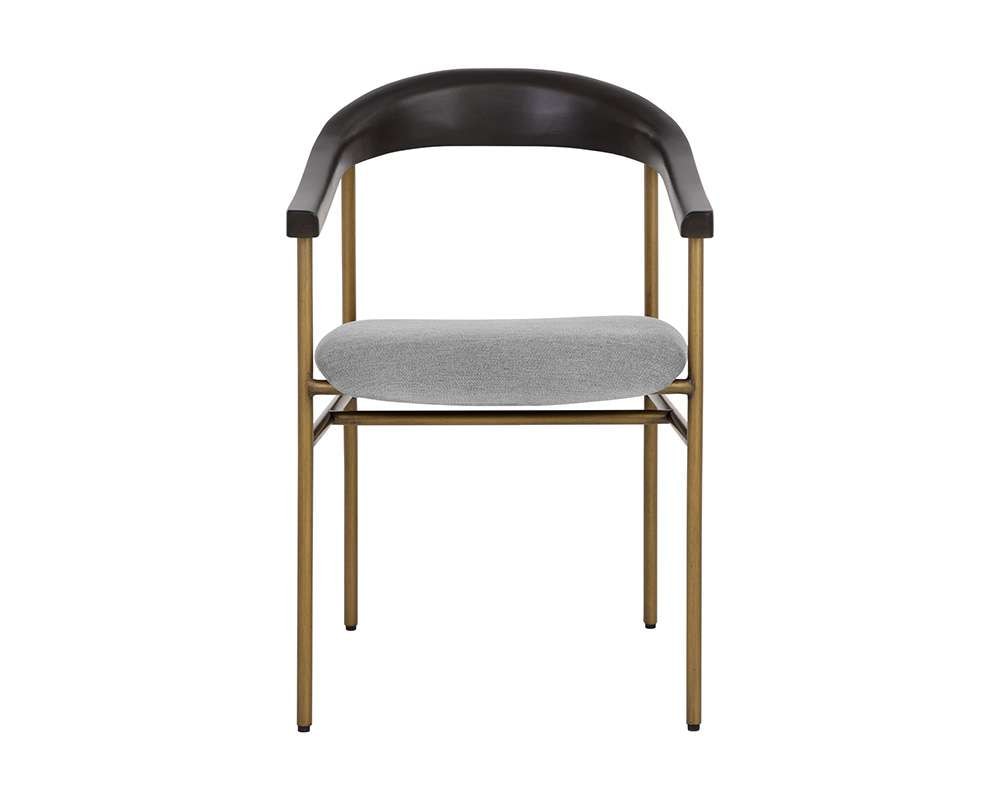 Sunpan - Zenn Giorgio Dining Armchair - Polo Club Stone - 108692_CLOSEOUT veiw 2