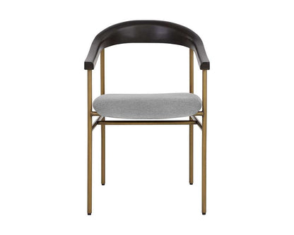 Sunpan - Zenn Giorgio Dining Armchair - Polo Club Stone - 108692_CLOSEOUT veiw 2