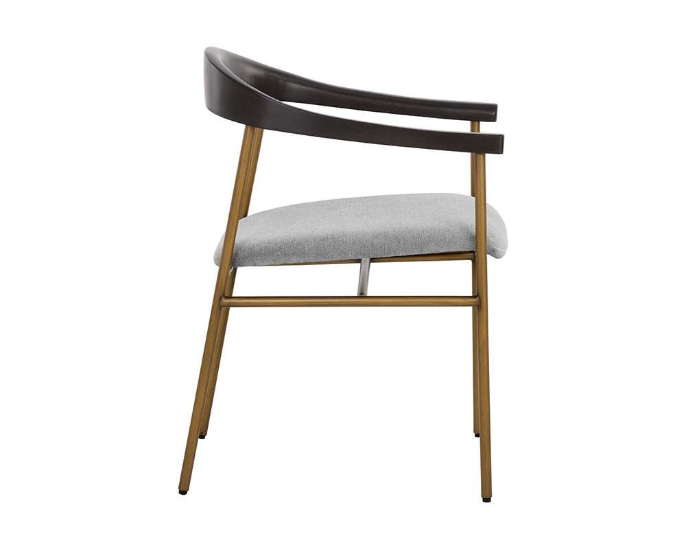 Sunpan - Zenn Giorgio Dining Armchair - Polo Club Stone - 108692_CLOSEOUT veiw 3