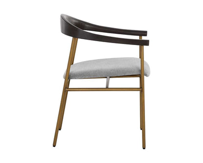 Sunpan - Zenn Giorgio Dining Armchair - Polo Club Stone - 108692_CLOSEOUT veiw 3
