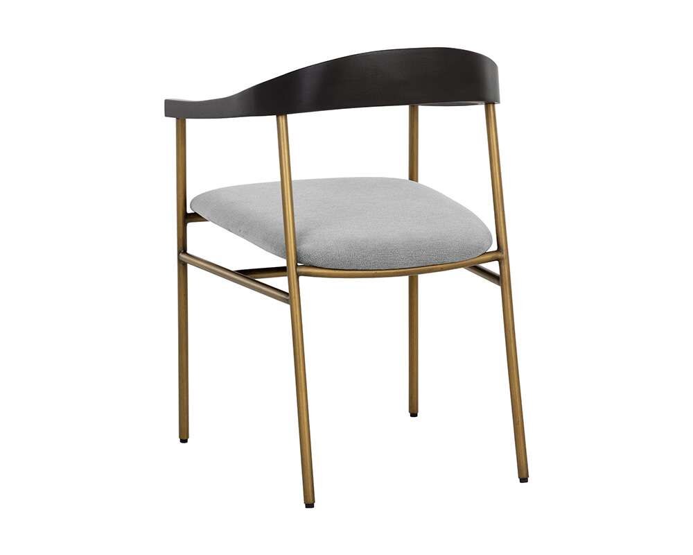 Sunpan - Zenn Giorgio Dining Armchair - Polo Club Stone - 108692_CLOSEOUT veiw 4