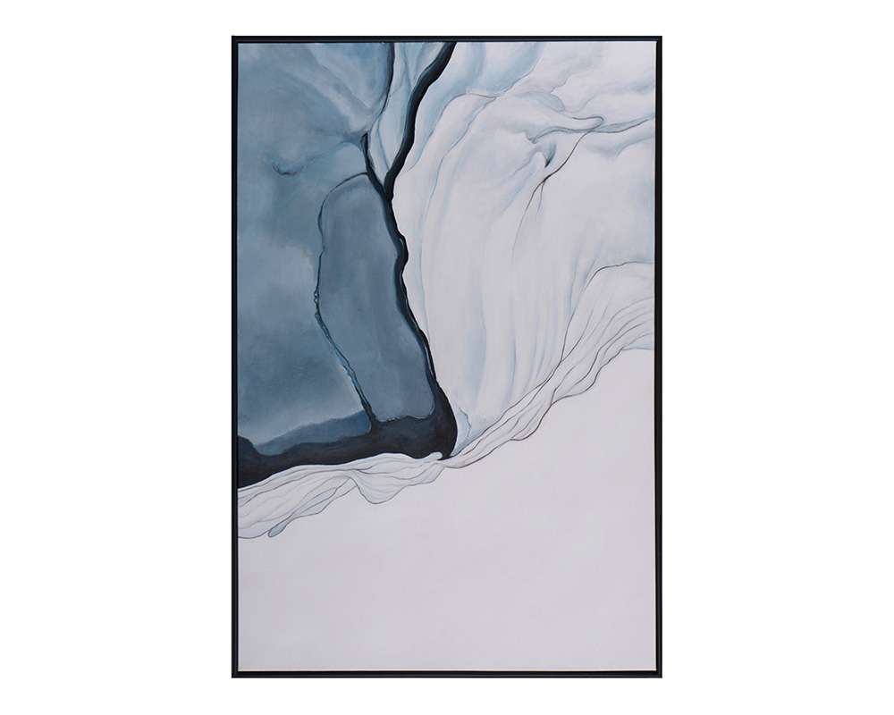 Sunpan - Glacial Rock - 48in X 72in - Black Floater Frame - A0281 veiw 1