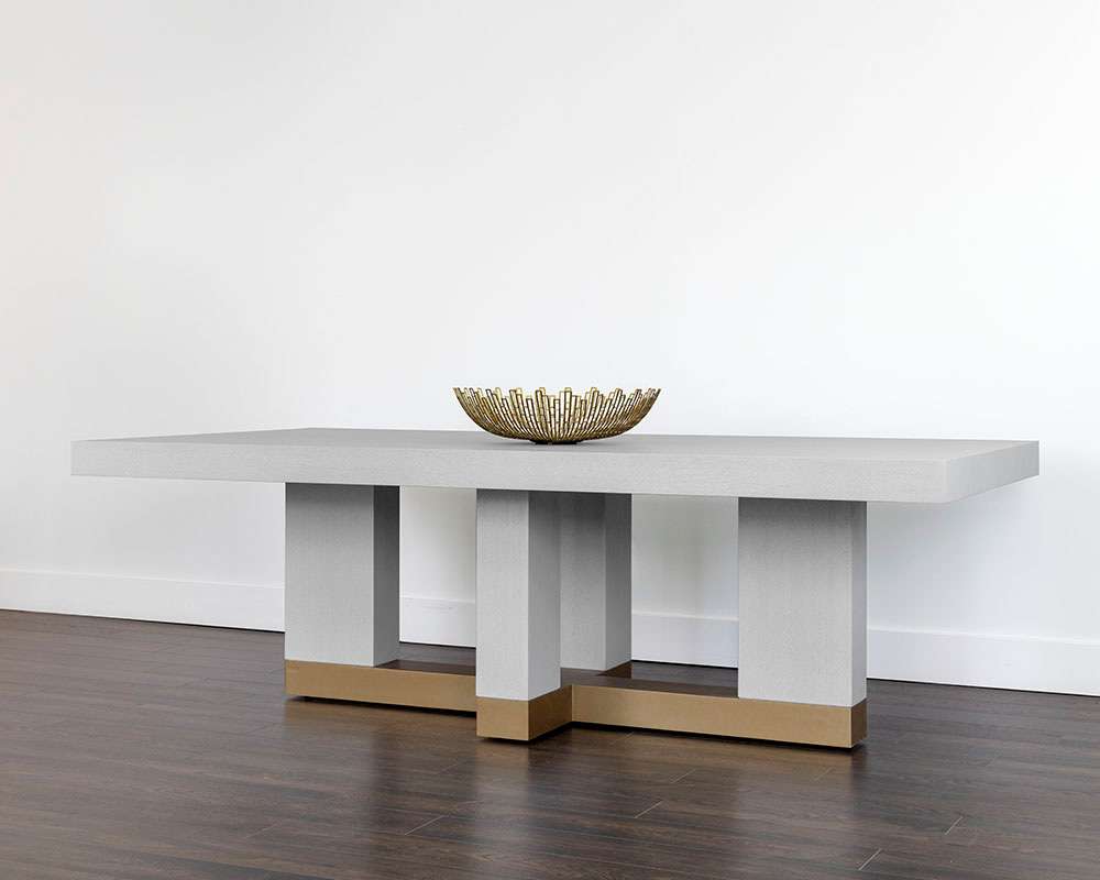 Sunpan - Greco Dining Table - Gauntlet Grey - 94.5in - 109756 veiw 4