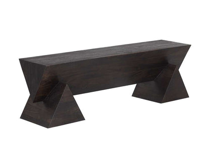 Sunpan - Gregor Bench - Dark Brown - 106637 veiw 2