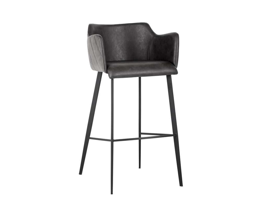 Sunpan - Junction Griffin Barstool - Town Grey / Roman Grey - 103244 veiw 1