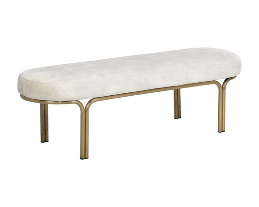 Sunpan - Gwen Bench - Nono Cream - 107584 view 1