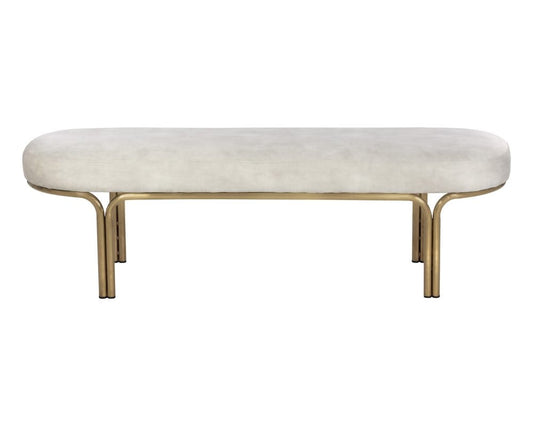 Sunpan - Gwen Bench - Nono Cream - 107584 view 2