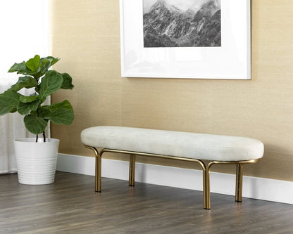 Sunpan - Gwen Bench - Nono Cream - 107584 view 3