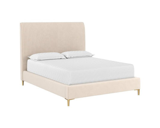 Sunpan - Harris Bed Queen - Casablanca Cloud - 109221 view 1