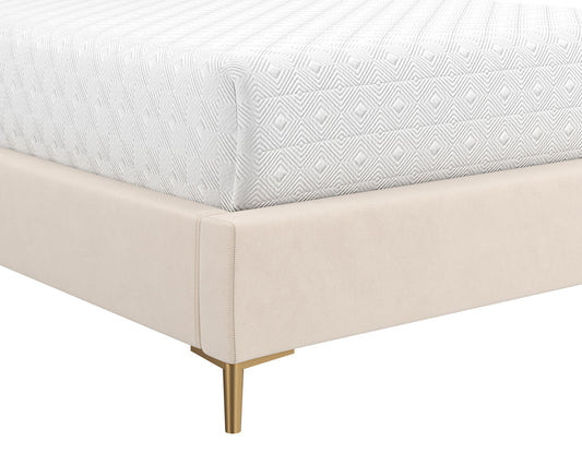 Sunpan - Harris Bed Queen - Casablanca Cloud - 109221 view 2