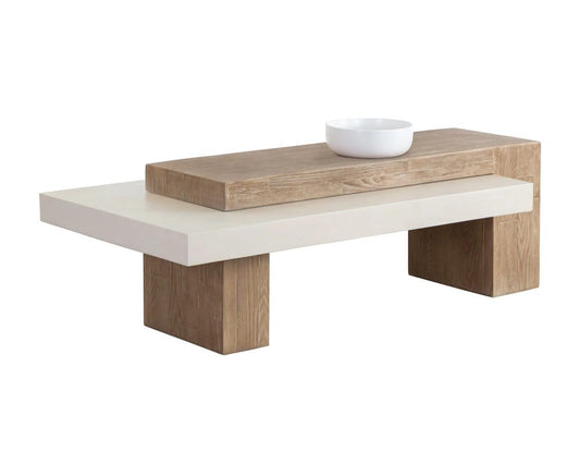 Sunpan - Herriot Coffee Table - Light Brown / Summer Sand - 111370 view 1