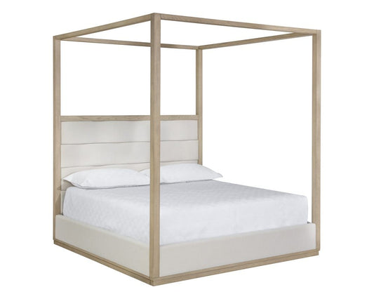 Sunpan - Hoyos Canopy Bed King - Topaz Beige - 110662 view 1