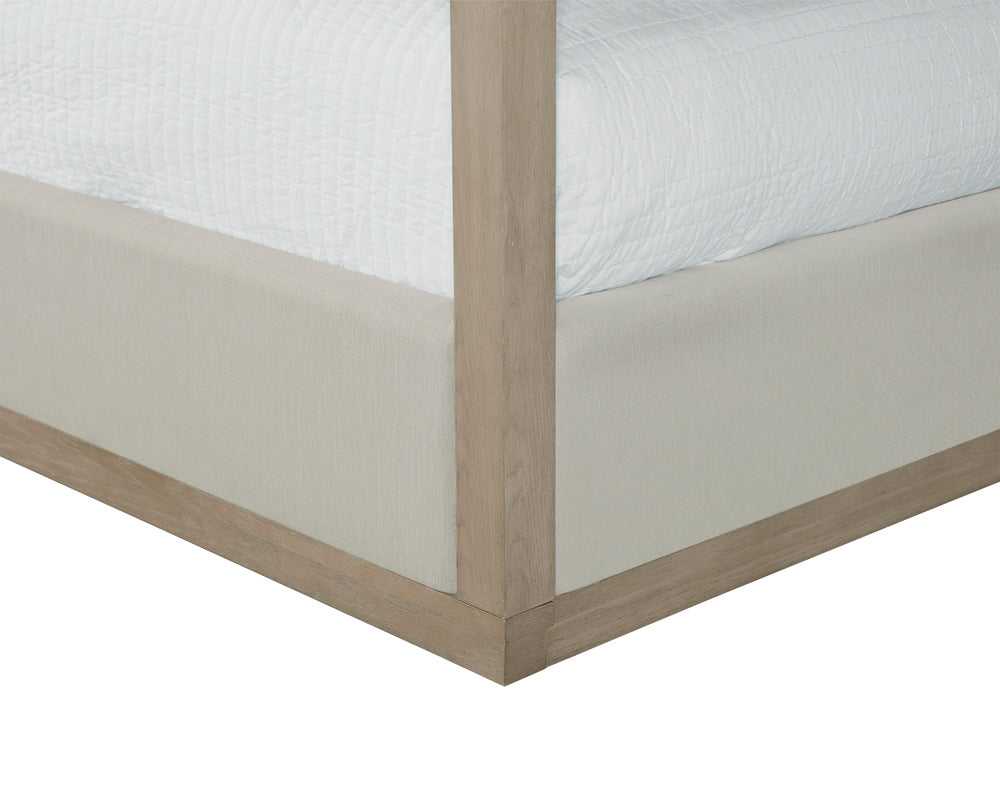 Sunpan - Hoyos Canopy Bed King - Topaz Beige - 110662 view 4