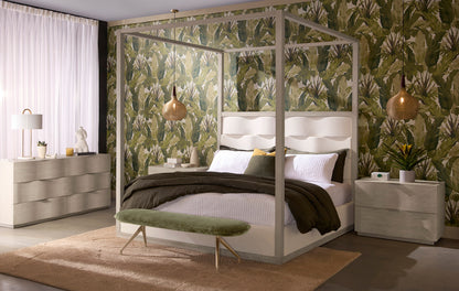 Sunpan - Hoyos Canopy Bed King - Topaz Beige - 110662 view 6
