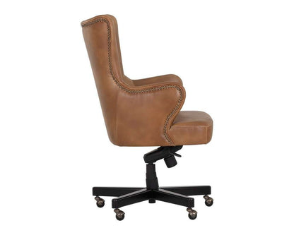 Sunpan - 5West Hubert Office Chair - Tobacco Tan - 107526 veiw 3