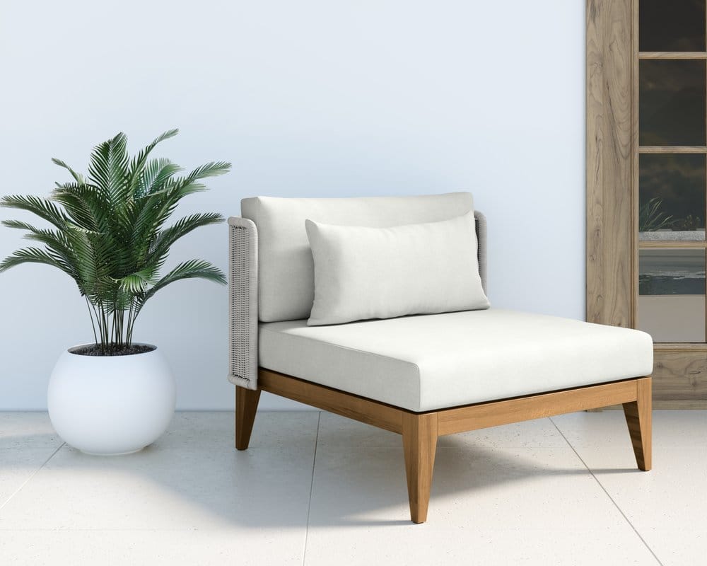 Sunpan - Ibiza Armless Chair - Natural - Stinson White - 109499_CLOSEOUT view 6