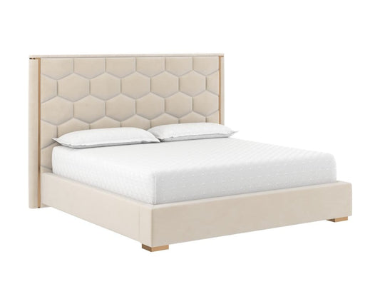 Sunpan - Ikon Alisha Bed - King - Meg Taupe - 108710 view 1