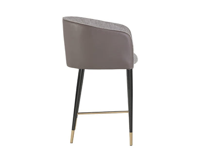Sunpan - Ikon Asher Dining Armchair - Flint Grey / Napa Taupe - 103148_CLOSEOUT view 2