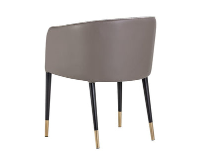 Sunpan - Ikon Asher Dining Armchair - Flint Grey / Napa Taupe - 103148_CLOSEOUT view 3