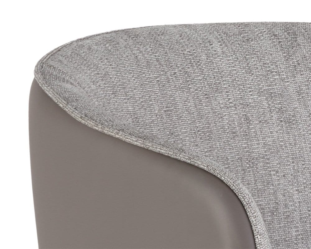Sunpan - Ikon Asher Dining Armchair - Flint Grey / Napa Taupe - 103148_CLOSEOUT view 6