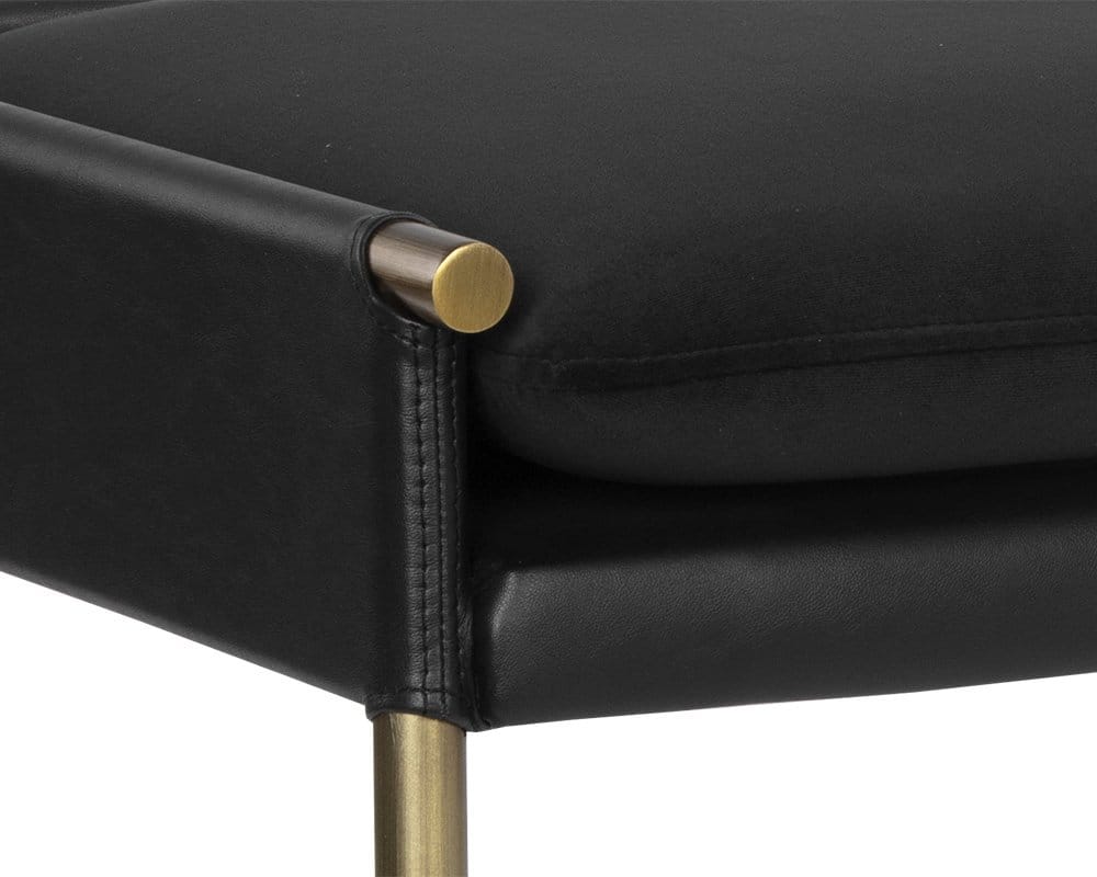 Sunpan - Ikon Bellevue Bench - Abbington Black / Bravo Black - 106185 view 5