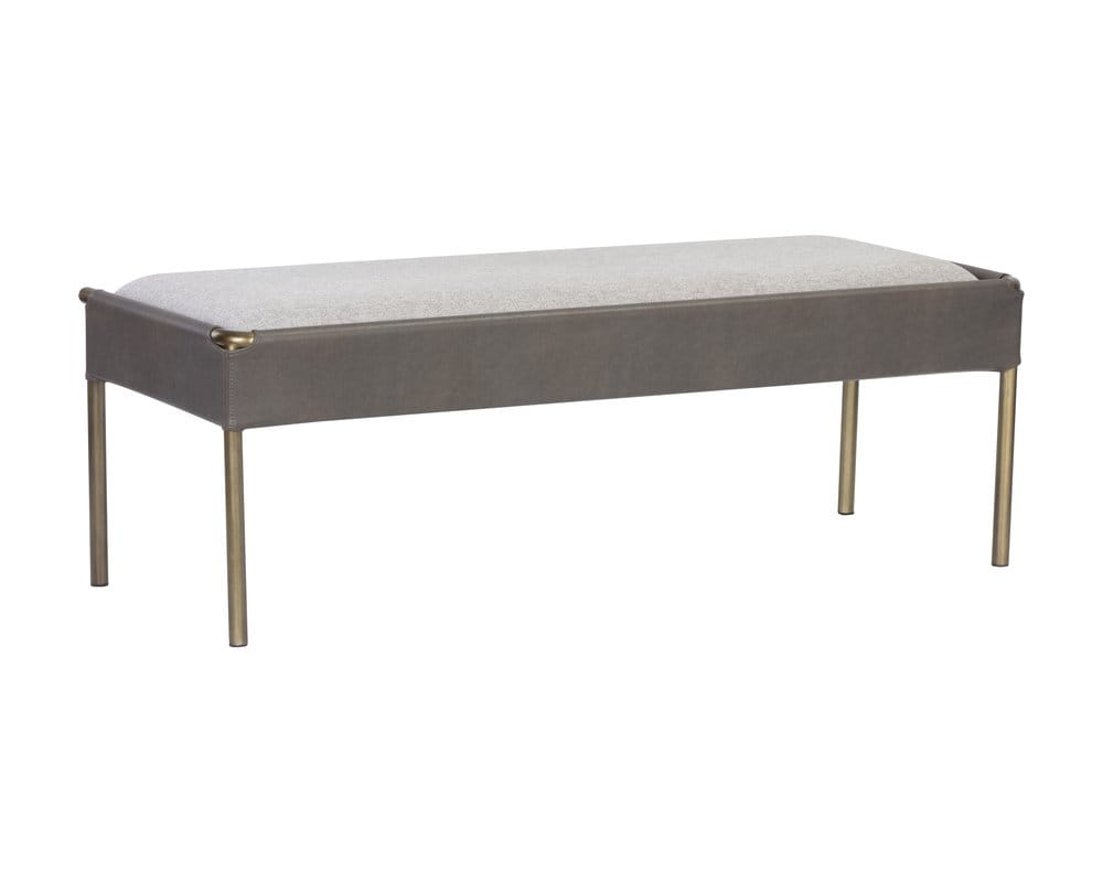 Sunpan - Ikon Bellevue Bench - Belfast Heather Grey / Bravo Ash - 106404 view 2