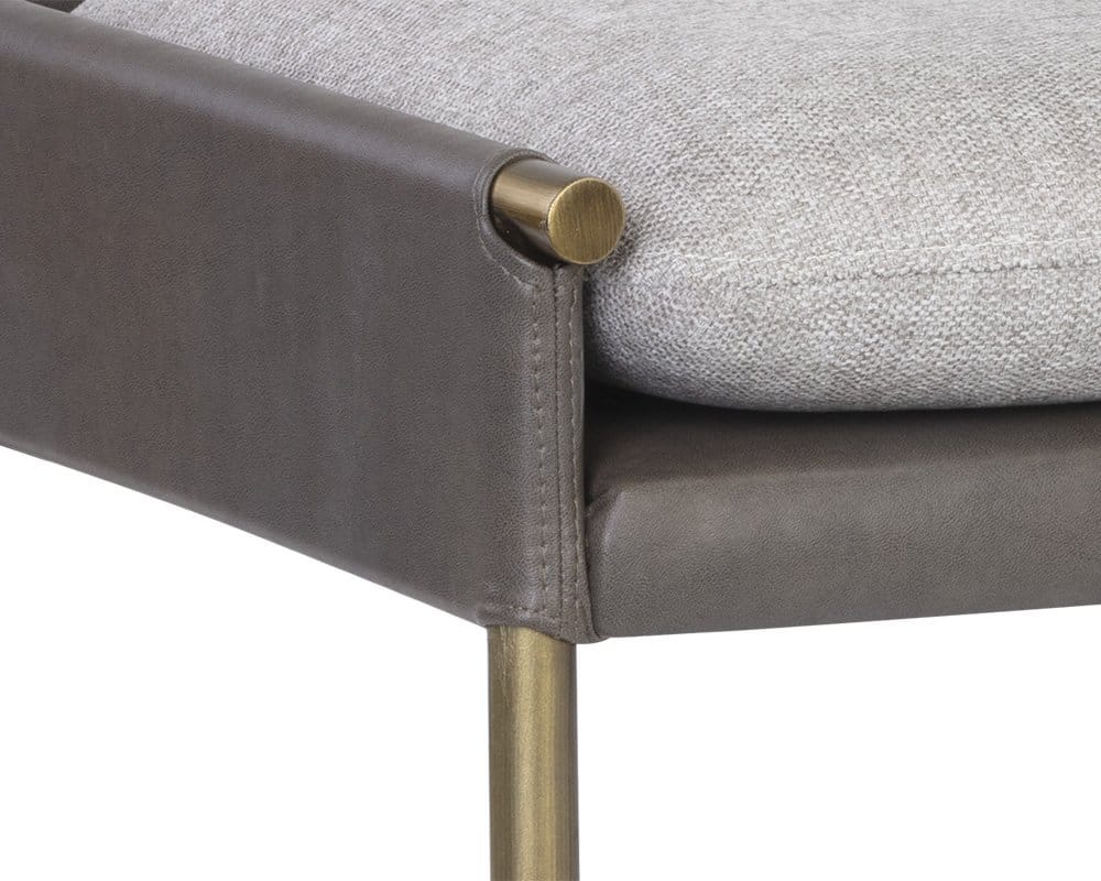 Sunpan - Ikon Bellevue Bench - Belfast Heather Grey / Bravo Ash - 106404 view 5