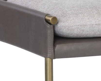 Sunpan - Ikon Bellevue Bench - Belfast Heather Grey / Bravo Ash - 106404 view 5