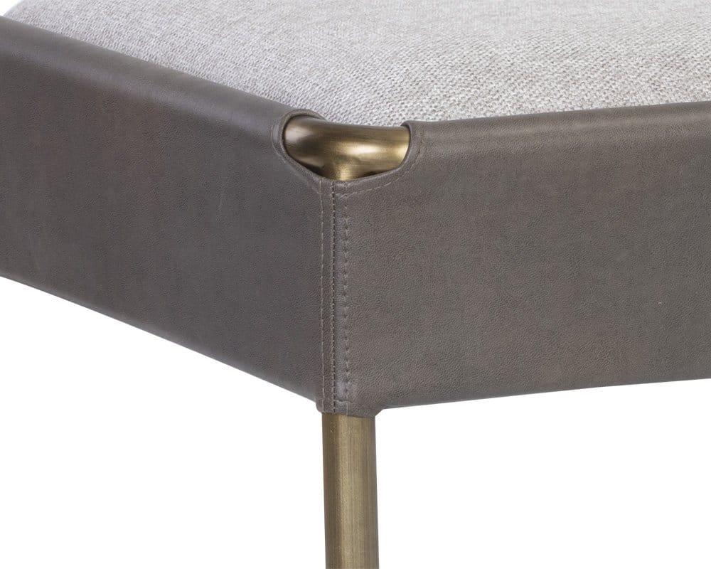 Sunpan - Ikon Bellevue Bench - Belfast Heather Grey / Bravo Ash - 106404 view 6