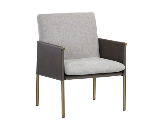 Sunpan - Ikon Bellevue Lounge Chair - Belfast Heather Grey / Bravo Ash - 106183_CLOSEOUT view 1