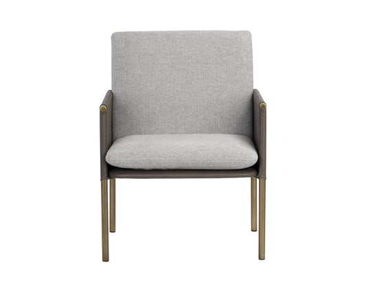 Sunpan - Ikon Bellevue Lounge Chair - Belfast Heather Grey / Bravo Ash - 106183_CLOSEOUT view 2