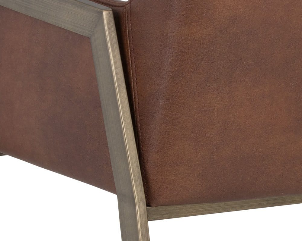 Sunpan - Ikon Bernadette Dining Armchair - Bravo Cognac - 105286 view 8