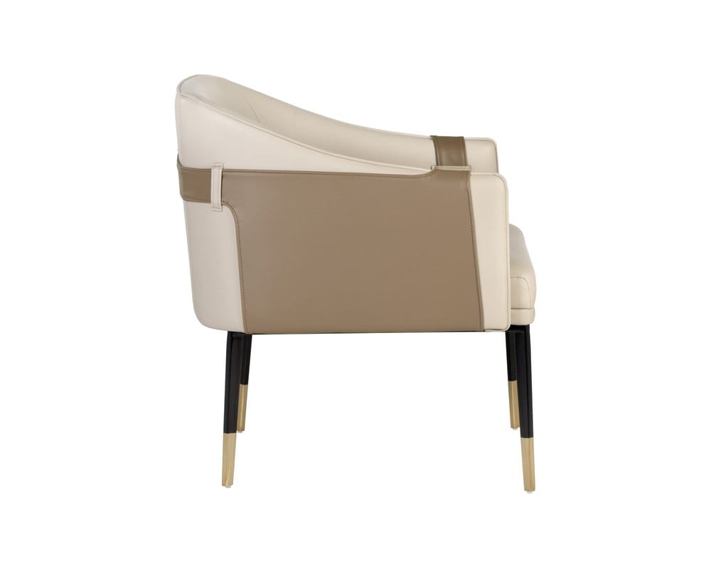 Sunpan - Ikon Carter Lounge Chair - Napa Beige / Napa Tan - 106724 view 3